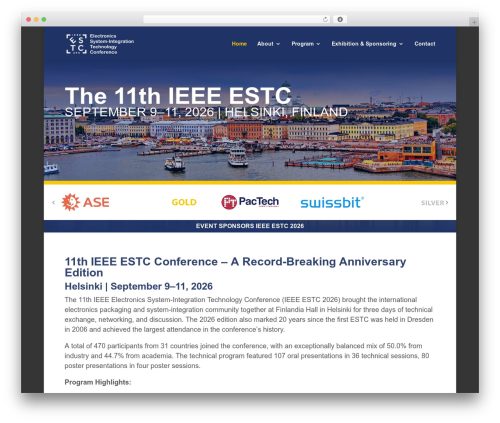 dev WP theme - estc-conference.net