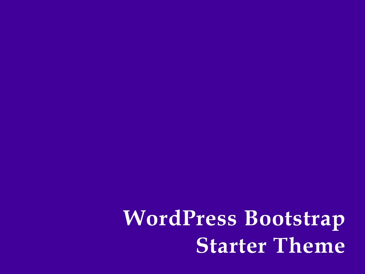 DH WP Bootstrap Start Theme WordPress theme by Manoolia