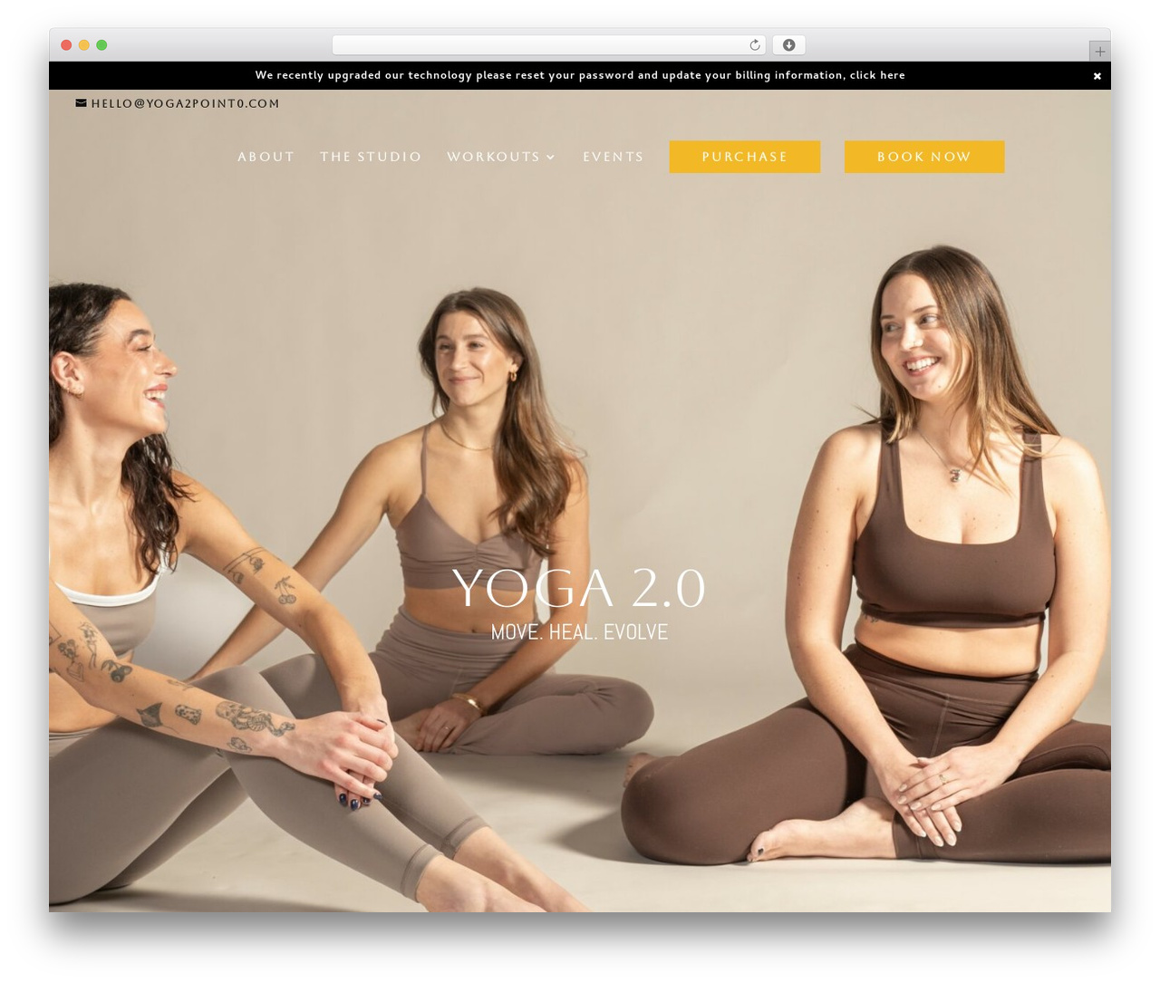 Divi WordPress theme - yoga2point0.com