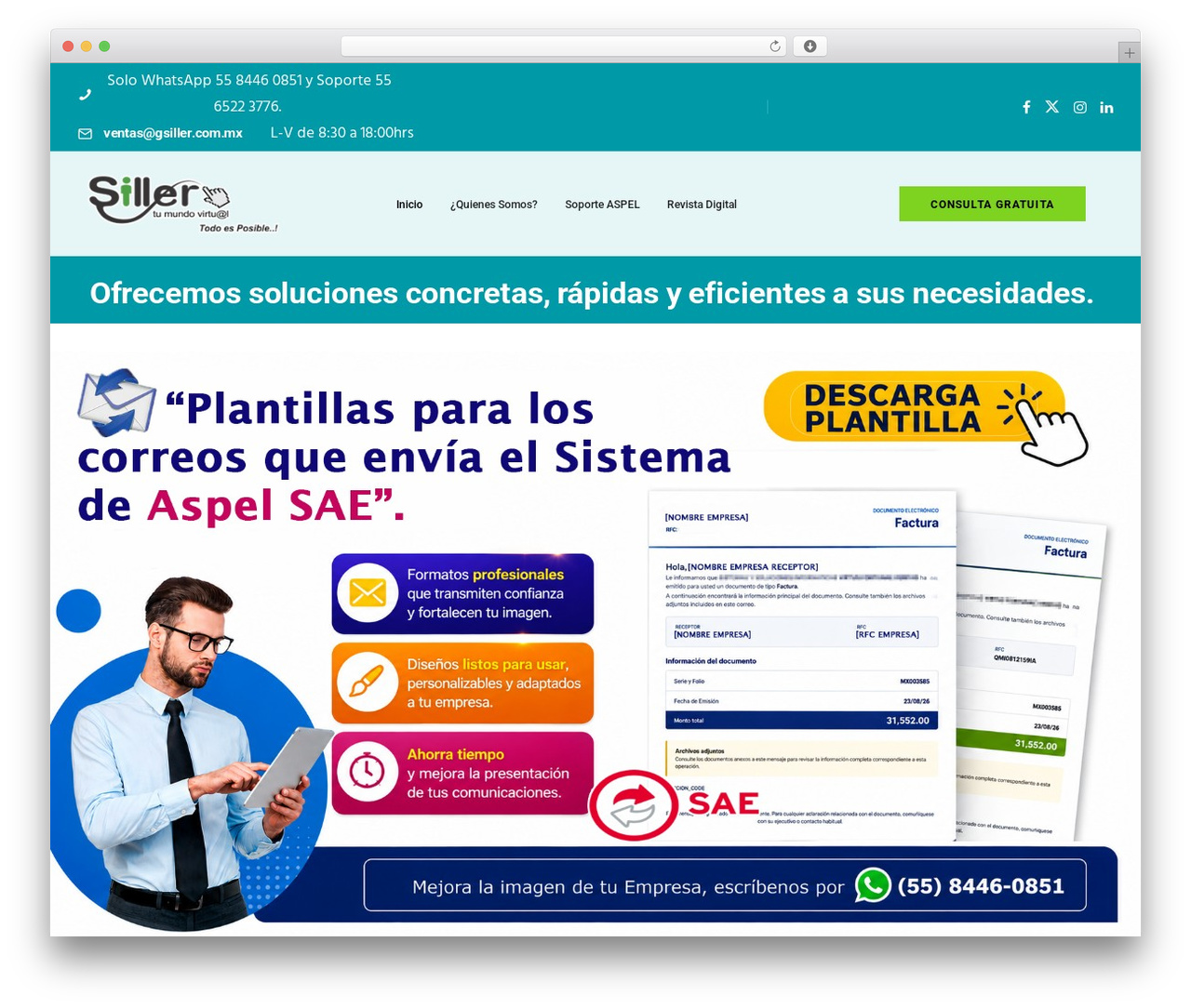 Exponent WordPress theme - gsiller.com.mx