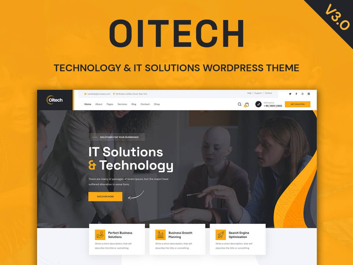 Oitech theme WordPress portfolio Oitech theme WordPress portfolio