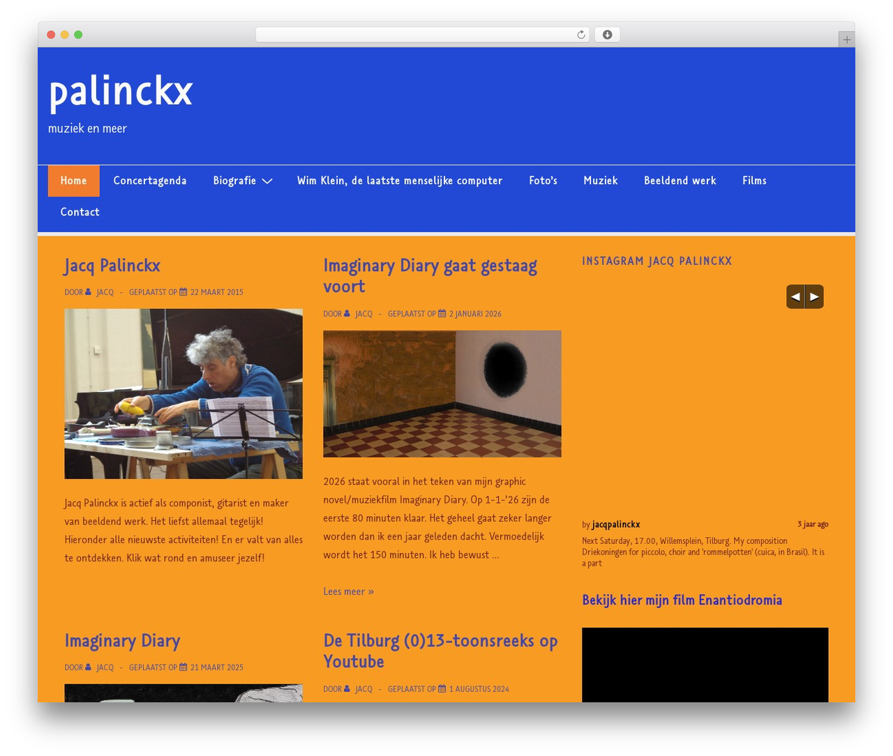 Responsive free WordPress theme - palinckx.nl