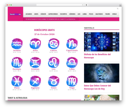 Tabloid theme WordPress - tarotvital.es