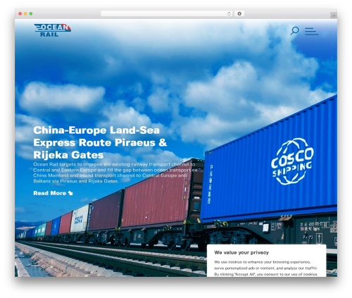 Theme WordPress Ocean - ocean-rail.com