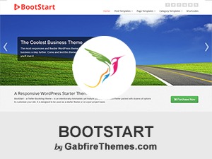 WordPress theme Bootstart by Gabfire Themes