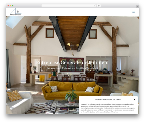 WordPress theme Divi - id.construction