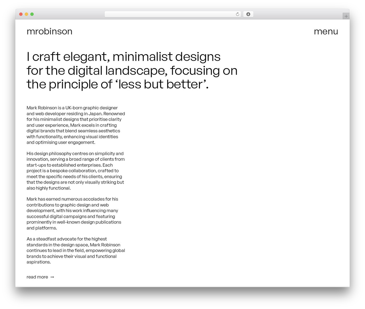 Edificio WordPress page theme - mrmrobinson.com