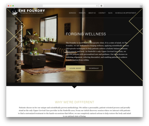 Enfold WordPress theme - foundrychiropractic.com