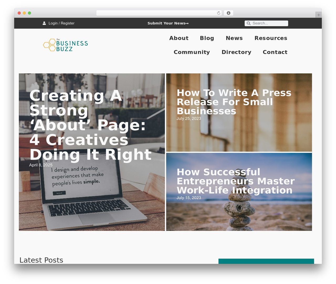 Hello Elementor WordPress theme - businessbuzz.io