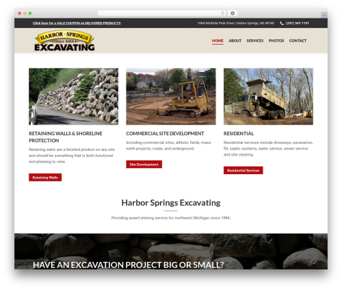 WordPress theme HSE - hsexcavating.net