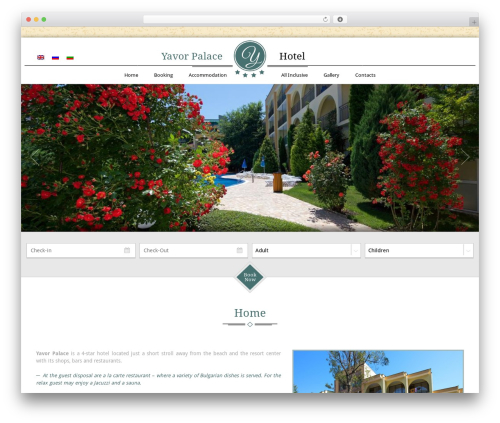 Yoona WordPress theme - yavorpalace.com