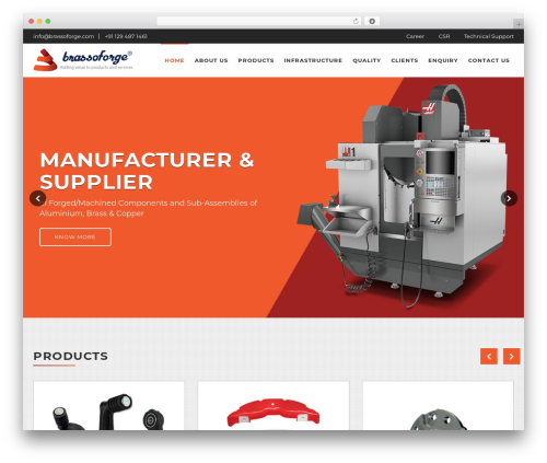 brassoforge WordPress theme - brassoforge.com