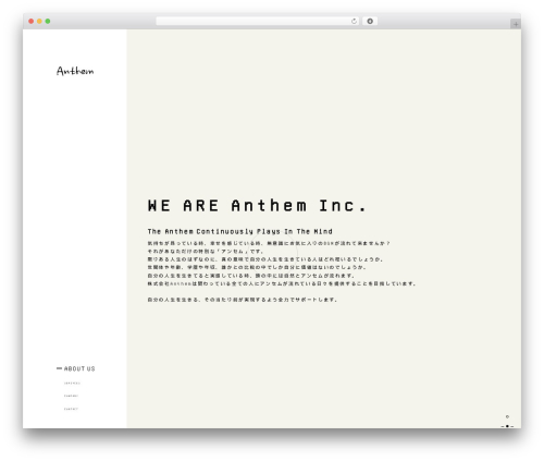 Flat Bootstrap WordPress theme - dn-anthem.com