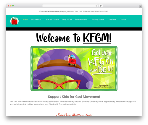 Hello Elementor free website theme - kidsforgodmovement.com