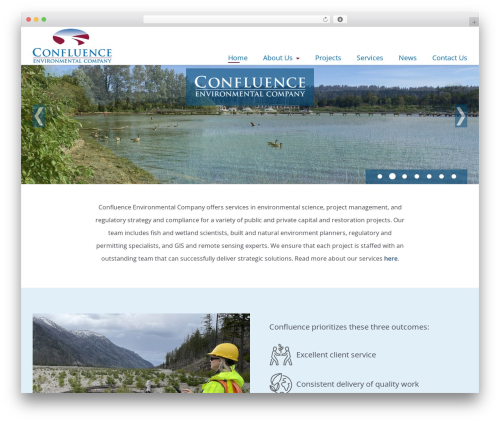 NEBlue business WordPress theme - confenv.com