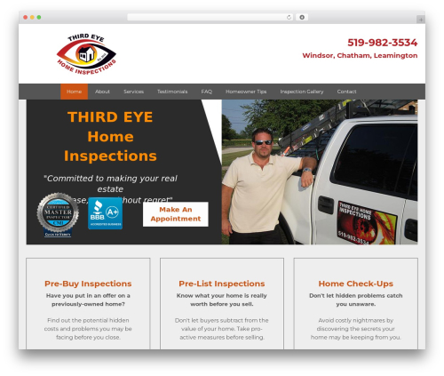 Theme WordPress Inspector Theme - thirdeyehomeinspections.com
