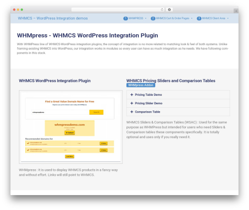 Whmpress_whmcs_cart WordPress plugin - demo.whmpress.com/all