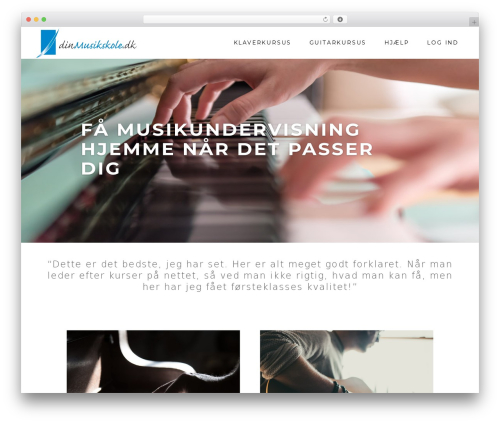 WordPress theme Divi - dinmusikskole.dk