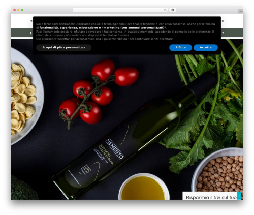 Best WordPress theme E-commerce - oliomemento.it