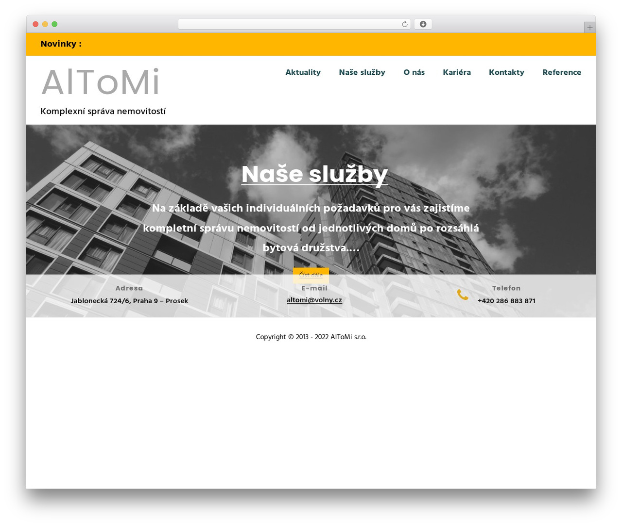 Builderio WordPress theme - altomi.cz