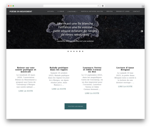 Comet WP WordPress theme - poesieenmouvement.ch