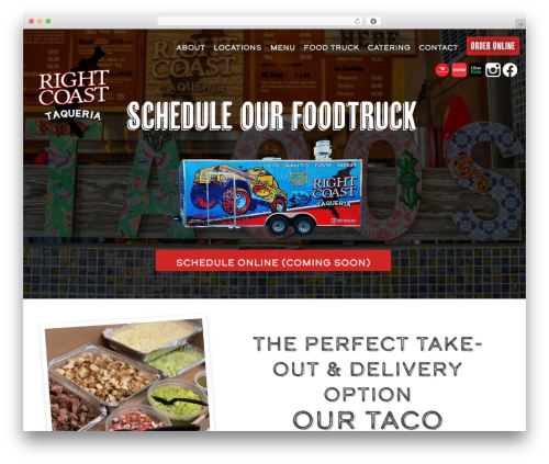 Create WordPress website theme - rightcoasttaqueria.com