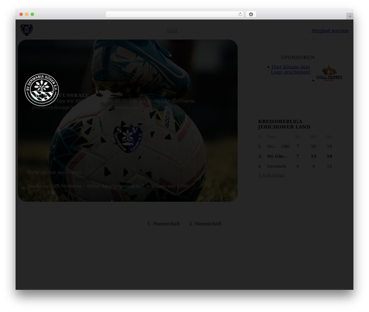 Etch Theme WordPress theme - germaniaguesen.de