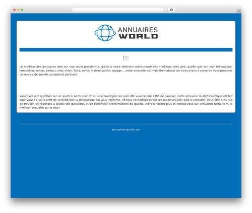 generic-site WordPress theme - annuaires-world.com