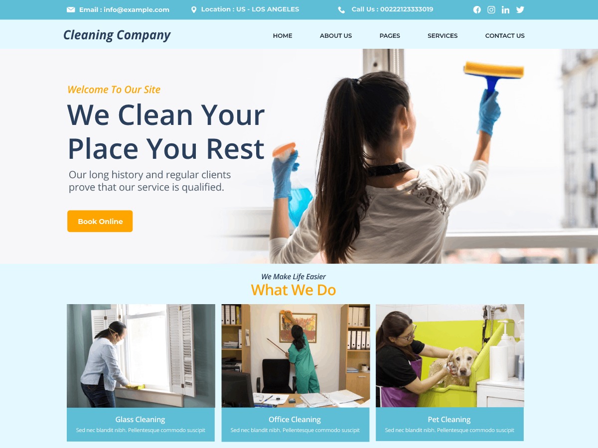 Smart cleaning. Wp темы.