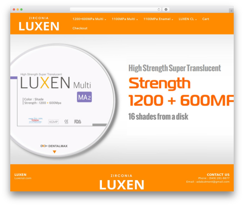Theme WordPress Template-2 - luxenzr.com