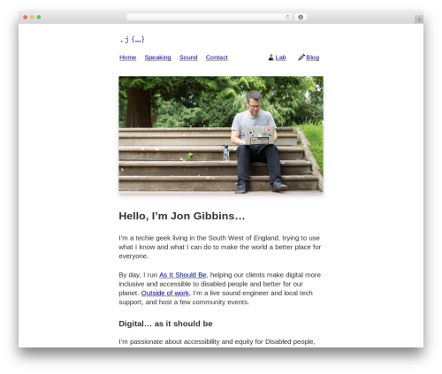 WordPress theme Dotjay - dotjay.com