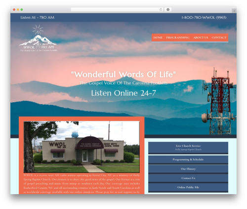 Lbg audio6 html5 shoutcast_history WordPress plugin - wwol780.com