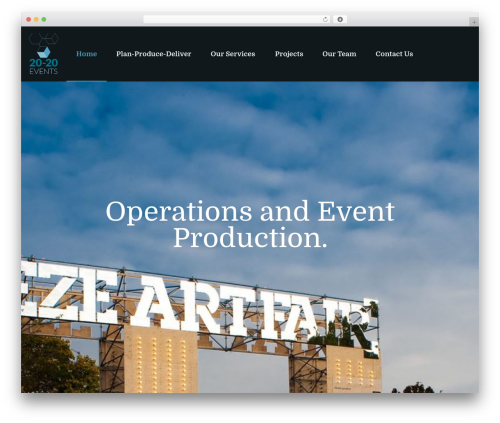 WT6 theme WordPress - 20-20events.com