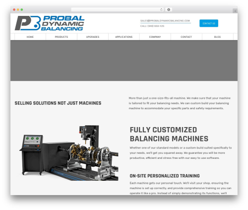 Lightwire WordPress theme - probaldynamicbalancing.com