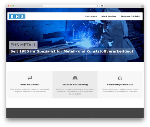 LIS Multitheme WordPress page theme - ehs-metall.de