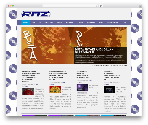 Puzzles WordPress theme design - rapmaniacz.com