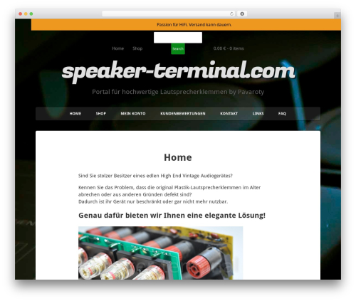Simple Shop theme WordPress free - speaker-terminal.com