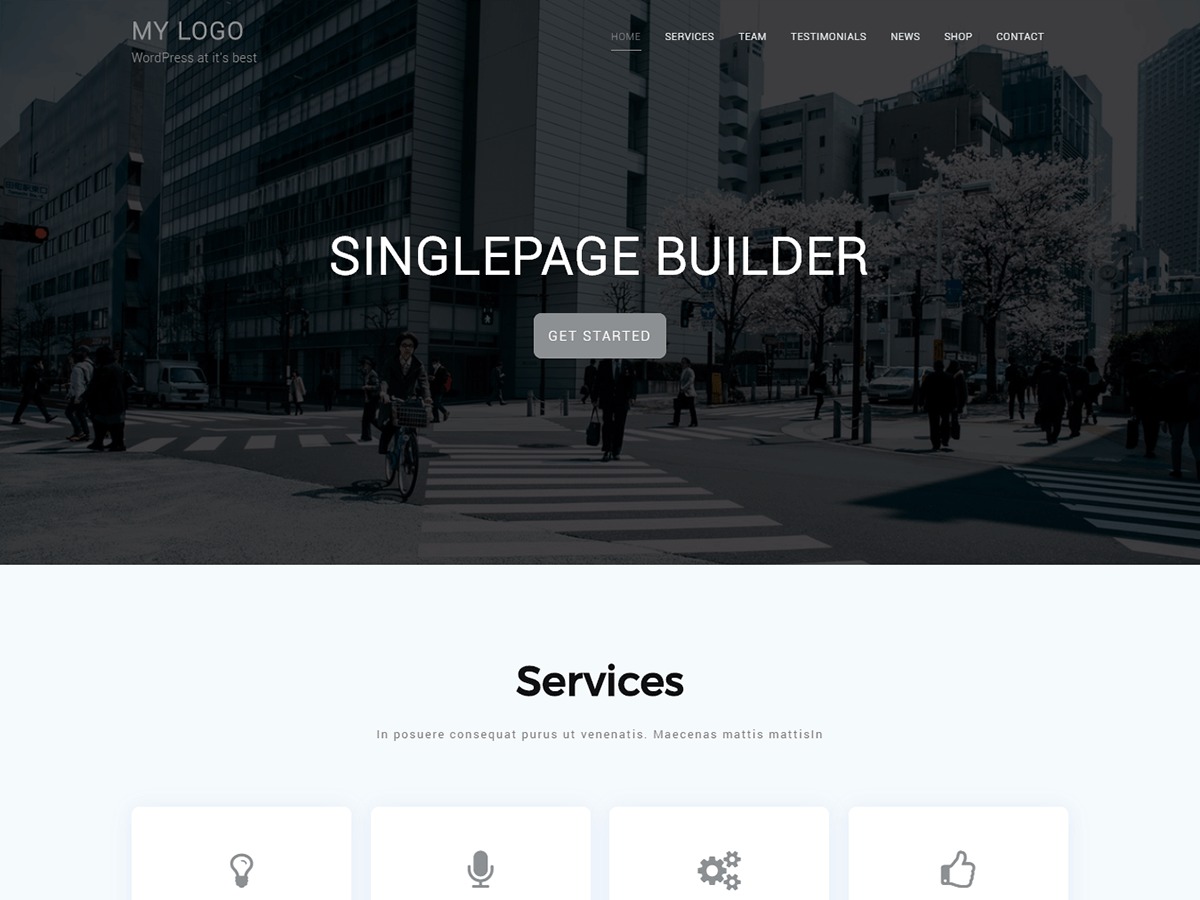 Singlepage Builder WordPress ecommerce theme Singlepage Builder WordPress ecommerce theme