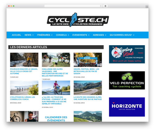 Theme WordPress Bitz - www.cycliste.ch