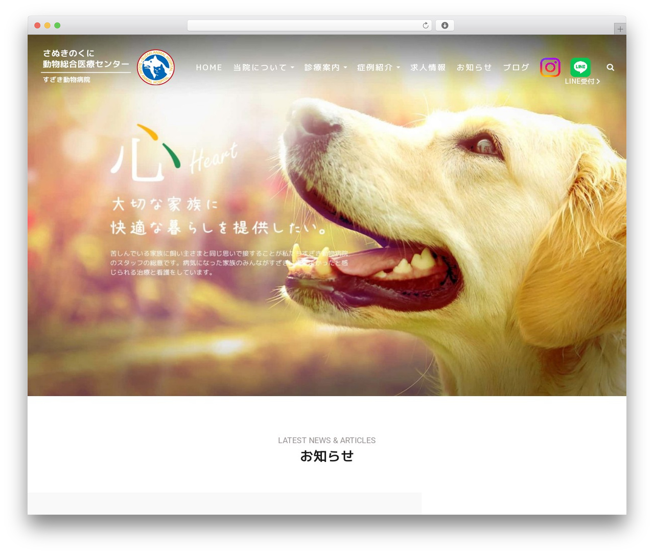 WordPress theme すざき動物病院さまコーポレートサイト - suzaki-ah.com