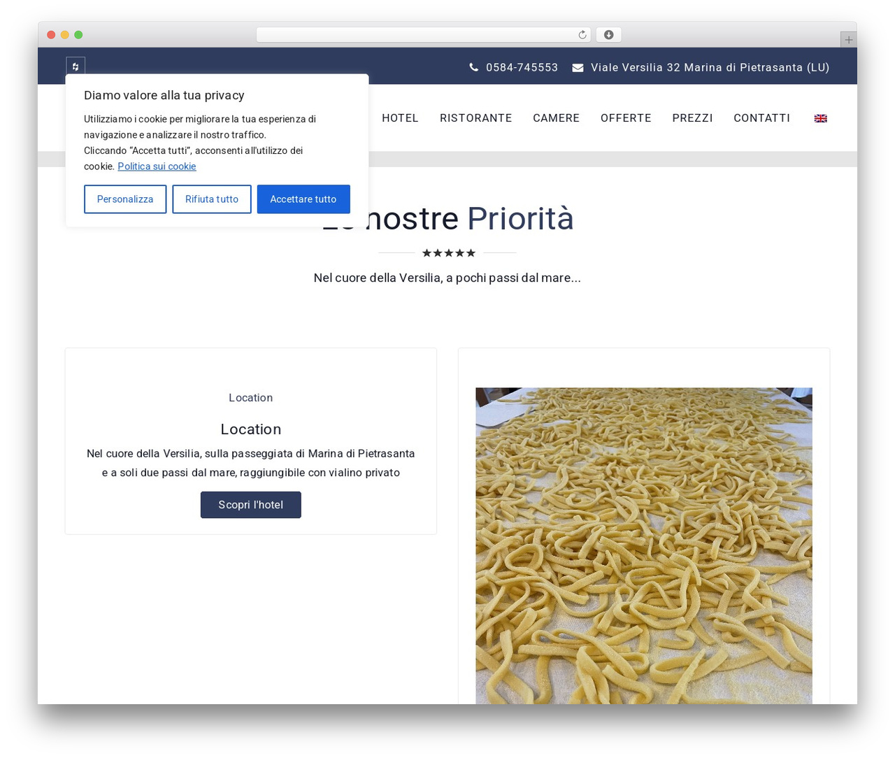 WordPress theme Hotelone - belmarehotel.it