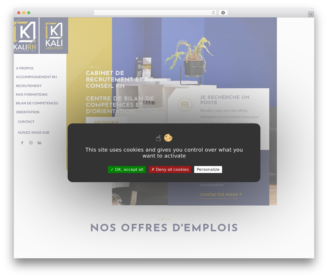 WordPress theme Thème Wordpress - kalirh.com WordPress theme Thème Wordpress - kalirh.com