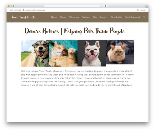 Divi theme WordPress - lovetrustteach.com