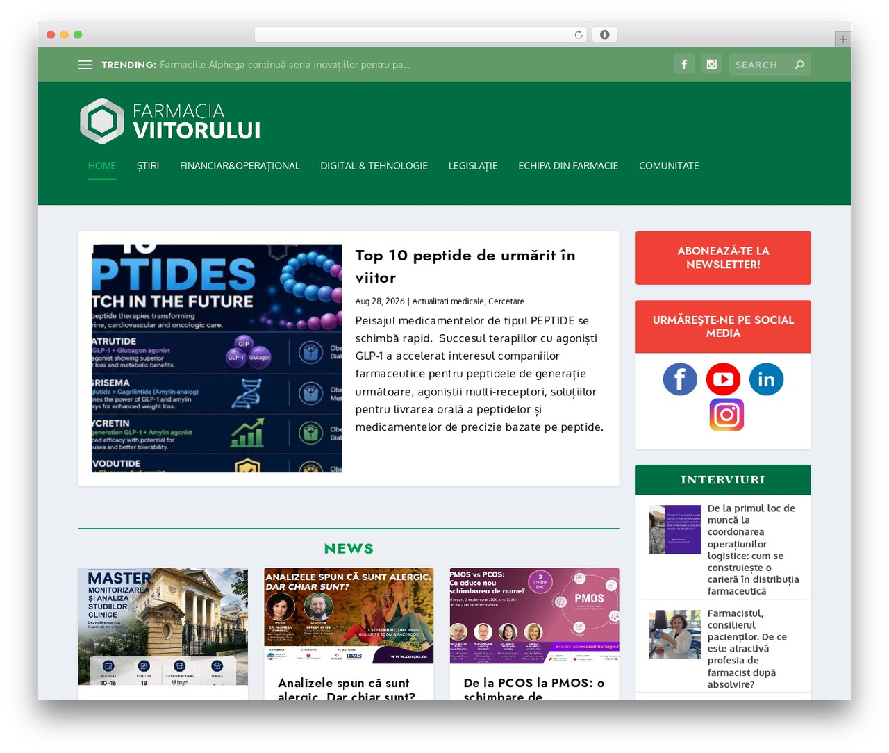 Extra WordPress theme - farmaciaviitorului.ro