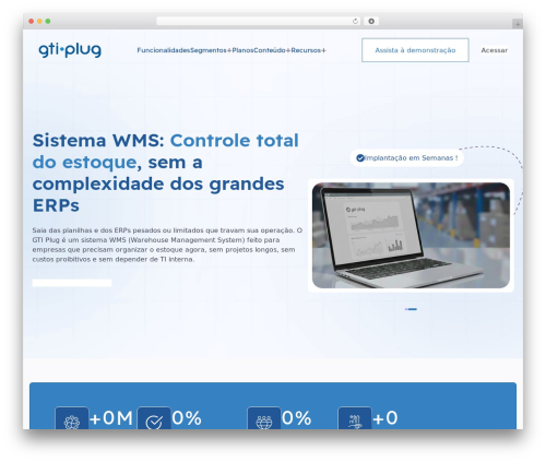 Saasify WordPress theme - gtiplug.com.br