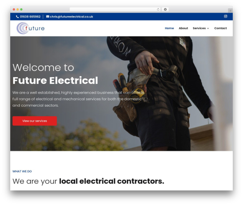 Theme WordPress Divi - futureelectrical.co.uk