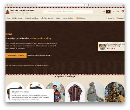 Theme WordPress Everest - everestimporthouse.dk