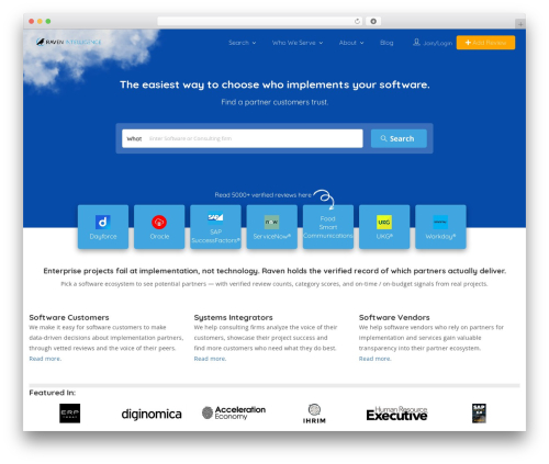 WordPress theme Listingpro - ravenintel.com
