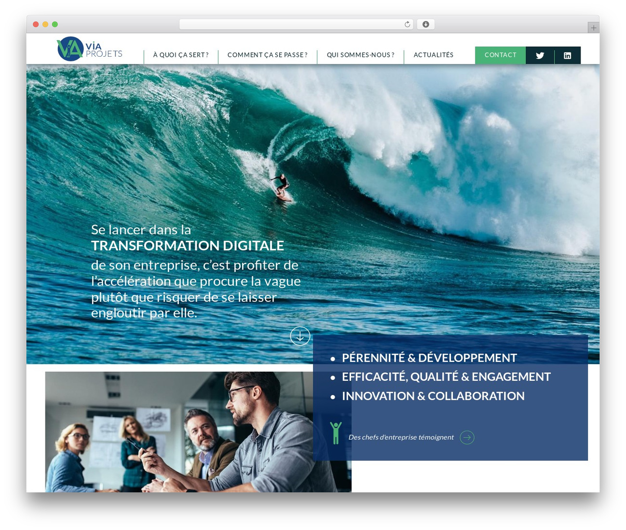 Ghost WordPress theme - viaprojets.com