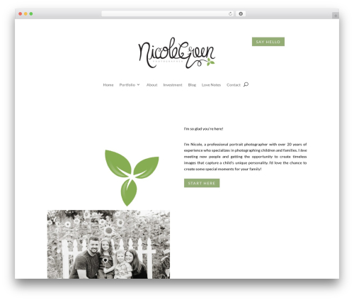 WordPress theme Divi - nicolegreen.com